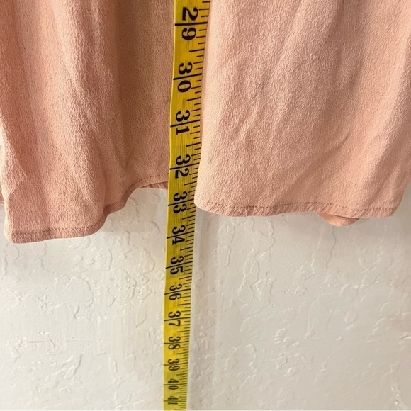 ASTR The Label Shift Dress Blush Pink Lace Up V-Neck Bell Sleeve Lined S - Picture 10 of 10